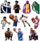 Basketball Decor Fridge Magnet Stickers(12 Pack) Sport Decals Merch Gifts Party Supplies Accessories Cruise Door Decorations Magnetic Bumper Cabinets Reusable Vinyl